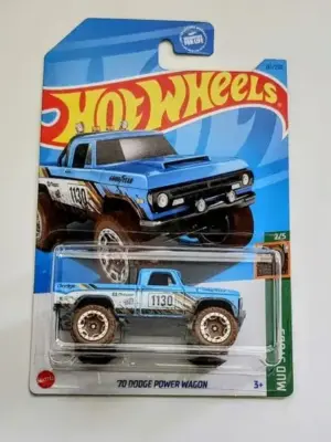Hot wheels 2023 Mud Studs 2 of 5 - 1970 Dodge Power Wagon blue (Mopar) HKH76