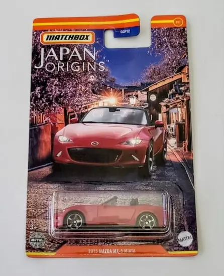 Matchbox 2022 Japan Origins mix 2 5 of 12 - 2015 Mazda MX-5 Miata red