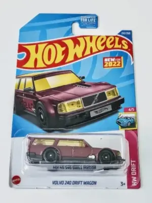 Hot Wheels 2022 HW Drift 4 of 5 Volvo 240 Drift Wagon red