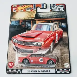Hot Wheels 2022 Car Culture Boulevard Mix N 62 of 65 1970 Rover P6 Group 2 red HCR00
