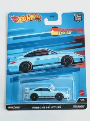 Hot Wheels 2022 Deutschland Design Series 2 - 3 of 5 Porsche 911 GT3 RS Miami blue HCJ94