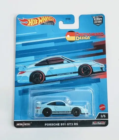 Hot Wheels 2022 Deutschland Design Series 2 - 3 of 5 Porsche 911 GT3 RS Miami blue HCJ94