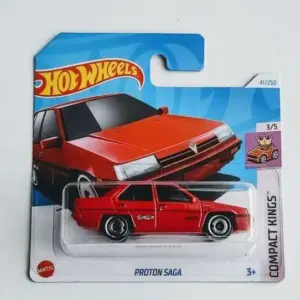 Hot Wheels 2024 Compact Kings 3 of 5 Proto Saga red HRY46 short card
