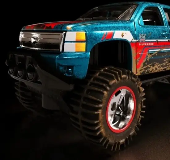 831fede6-image.webp Hot Wheels 2022 NFT Garage Series 4 Mud Studs 58 of 59 - Chevy Silverado off-road blue