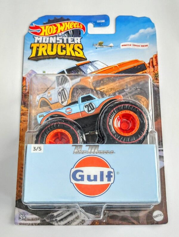 Hot Wheels 2021 Monster Trucks Racing  3 of 5 Gulf Pure Muscle blue  - GTP49