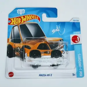 Hot Wheels 2024 HW J-Imports 7 of 10 Mazda RX-3 orange Mad Mike short card HRY71