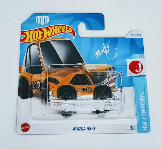 Hot wheels 2024 HW J-imports 7 of 10 Mazda Rx-3 orange (Mad