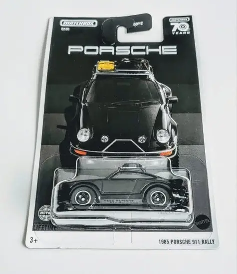 Matchbox 2023 Porsche Series 2 of 6 - 1995  911 Porsche Rally black HLM57