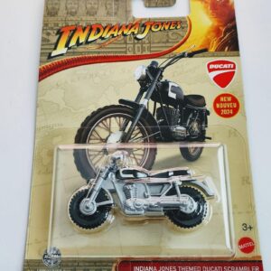 Matchbox 2024 - 6 of 100 Indiana Jones Themed Ducati Scrambler grey HVL10