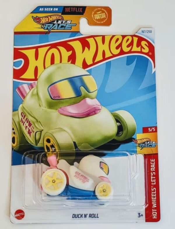 Hot Wheels 2024 Hot Wheels Lets Race - 5 of 5 Duck N Roll (glow) HCT11