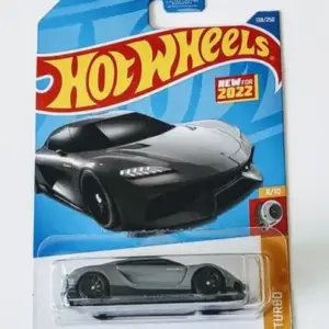 Hot Wheels 2022 HW Turbo 8 of 10 Koenigsegg Gemera gray