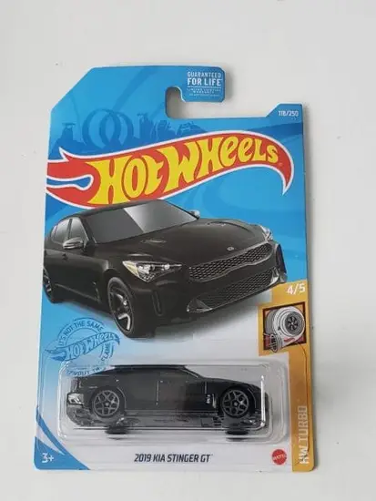 Hot Wheels 2021 HW Turbo 2019 Kia Stinger GT  Black GTC00