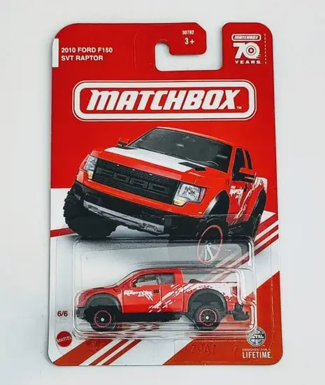 Matchbox 2023 Target Red Edition 6 of 6 - 2010 Ford F-150 SVT Raptor red HMB66
