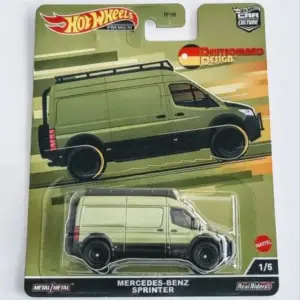 Hot Wheels 2022 Deutschland Design Series 2 1 of 5 Mercedes-Benz Sprinter Olive HCJ96