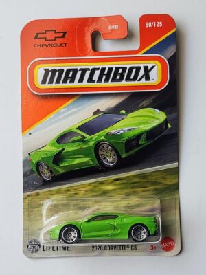 Matchbox 2025 - 2020 Corvette C8 green JBP09 Lime green