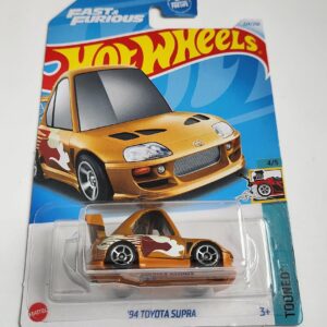 Hot Wheels 2024 Tooned 4 of 5 1994 Toyota Supra gold (Fast and Furious) HTF27