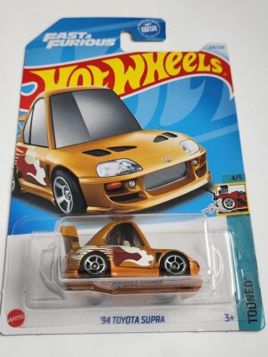 Hot Wheels 2024 Tooned 4 of 5 1994 Toyota Supra gold (Fast and Furious) HTF27