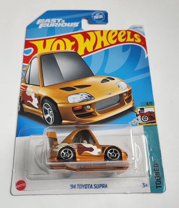 Hot Wheels 2024 Tooned 4 of 5 1994 Toyota Supra gold (Fast and Furious) HTF27