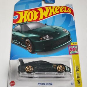 Hot Wheels 2024 HW The 90s 8 of 10 Toyota Supra dark green pearl metallic HTB09