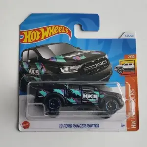 Hot Wheels 2024 HW Hot Trucks 2 of 10 2019 Ford Ranger Raptor black HTC29 short card
