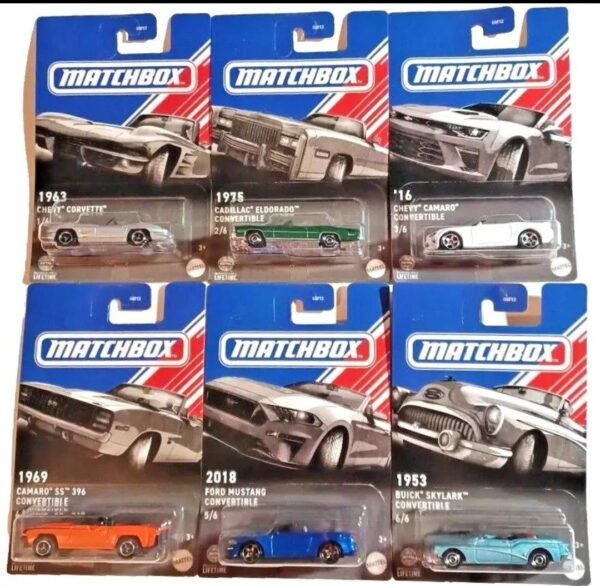 Matchbox 2024 Convertible Series Complete set of 6 GGF12-C