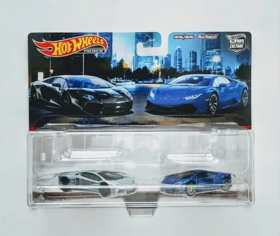 Hot wheels 2022 Car Culture 2 pack Lamborghini Aventador Coupe and Lamborghini Huracan LP 610-4 HFF32