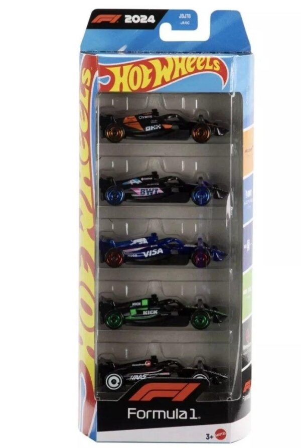 Hot wheels 2025 Formula 1 (F1) 5 pack JBJ78