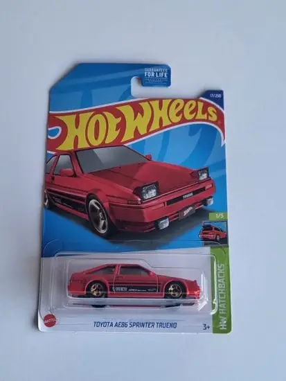 Hot Wheels 2022 HW Hatchbacks 1 of 5 Toyota AE86 Sprinter Trueno Red  
HCW77