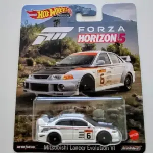 Hot Wheels Retro Entertainment Forza Horizon 5 Mitsubishi Lancer Evolution VI white HCP11