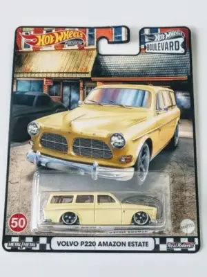 Hot Wheels 2022 Car Culture Boulevard Mix I 50 of 50 Volvo P220 Amazon Estate  Yellow HCR19