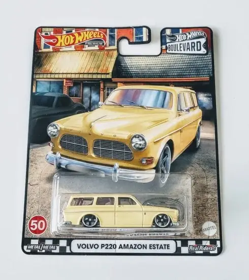 Hot Wheels 2022 Car Culture Boulevard Mix I 50 of 50 Volvo P220 Amazon Estate  Yellow HCR19
