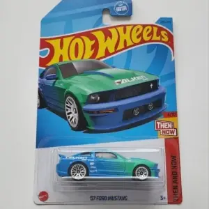 Hot Wheels 2023 Then and Now 2008 Ford Mustang blue Falken Tires Drift Team HKJ43