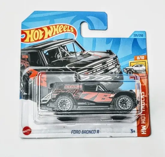 Hot Wheels 2023 HW Hot Trucks 8 of 10 - Ford Bronco R black short card HKJ04