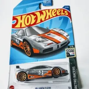 Hot Wheels 2022 Retro Racers 3 of 10 Mclaren F1 GT-R grey/orange HCX86