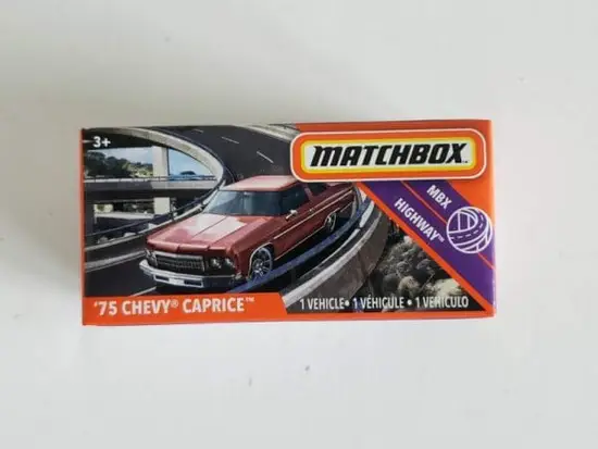 Matchbox 2020 53 of 100 MBX Highway 1975 Chevy Caprice GKN78