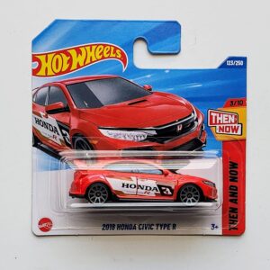 Hot Wheels 2025 Then and Now 2018 Honda Civic Type-R red short card HYY64