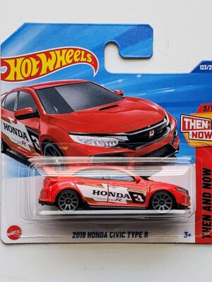 92c227f1-1000013366-scaled-1.jpg Hot wheels 2025 Then and Now - 2018 Honda Civic Type-R red short card HYY64