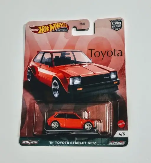 Hot Wheels 2021 Car Culture Toyota Series 4 of 5 1981 Toyota Starlet KP61 GRJ95