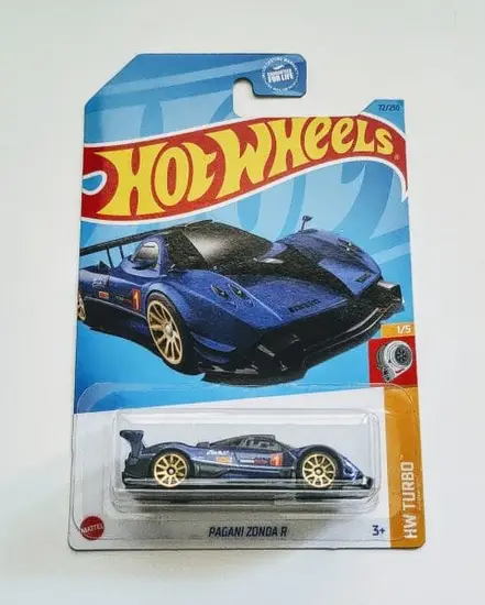 Hot Wheels 2023 HW Turbo 1 of 5 Pagani Zonda R blue HKK83