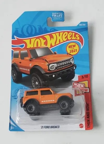 Hot Wheels 2021 Then and Now 2021 Ford Bronco Orange GTB86