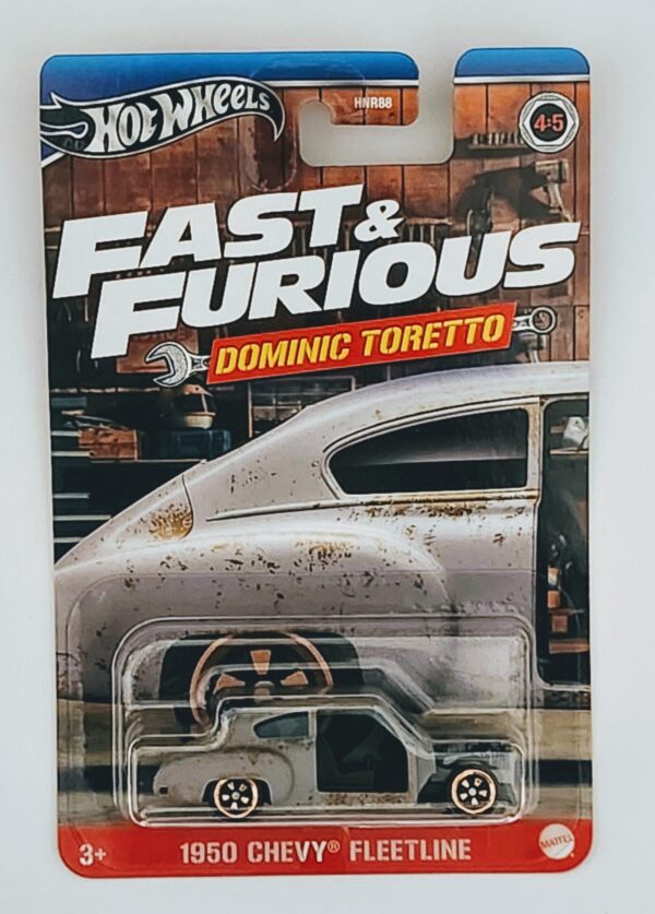 Hot wheels Silver series 2024 Fast and furious Walmart Dominec Terreto - 4 of 5 1950 Chevy Fleetline gray HRW49