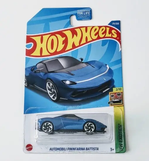 Hot Wheels 2022 HW Exotics 1 of 10 Automobili Pininfarina Battista blue