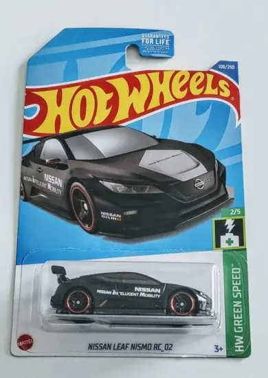 Hot Wheels 2022 HW Green Speed 2 of 5 Nissan Leaf Nismo RC_02 Black Kroger HCY53