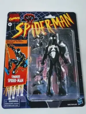 973563e9-2419.webp Marvel legends retro 6 inch - Symbiote Spiderman ( Black Suit) F3697 authentic not fake