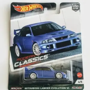 Hot Wheels 2021 Car Culture Modern Classics 4 of 5 Mitsubishi Lancer Evolution VI blue GRJ89