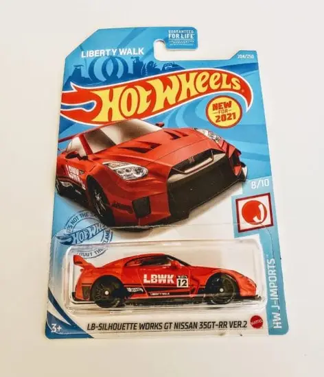 Hot Wheels 2021 HW J-Imports 8 of 10 LB-Silhouette Works GT Nissan 35GT-RR Ver.2 Red - Liberty Walk GTC11