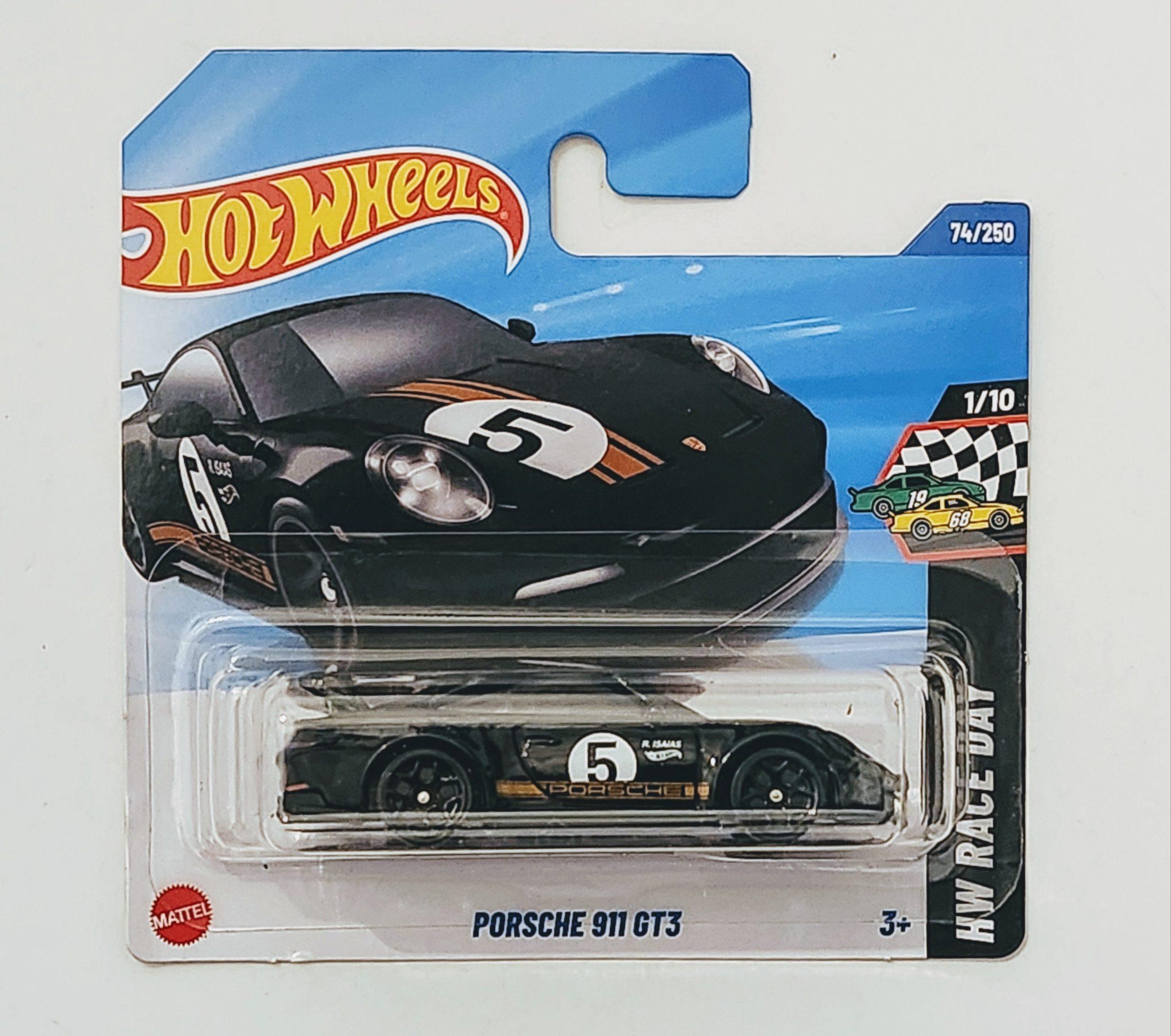 Hot wheels 2025 HW Race Day 911 Porsche GT3 black HYX17 short card