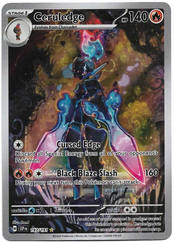 Pokemon surging sparks #197 ceruledge special illustration rare raw