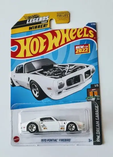 Hot Wheels 2022 Dream Garage  1 of 5 1970 Pontiac Firebird white HCT05