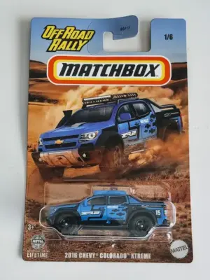 Matchbox 2024 Offroad Rally Series 1 of 6 - 2016 Chevy Colorado Xtreme ZR2 blue HVT01